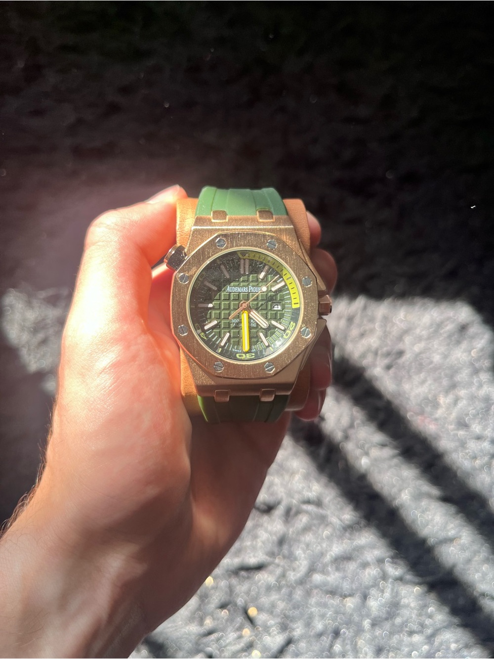 42mm Green Dial Stainless Steel Watch